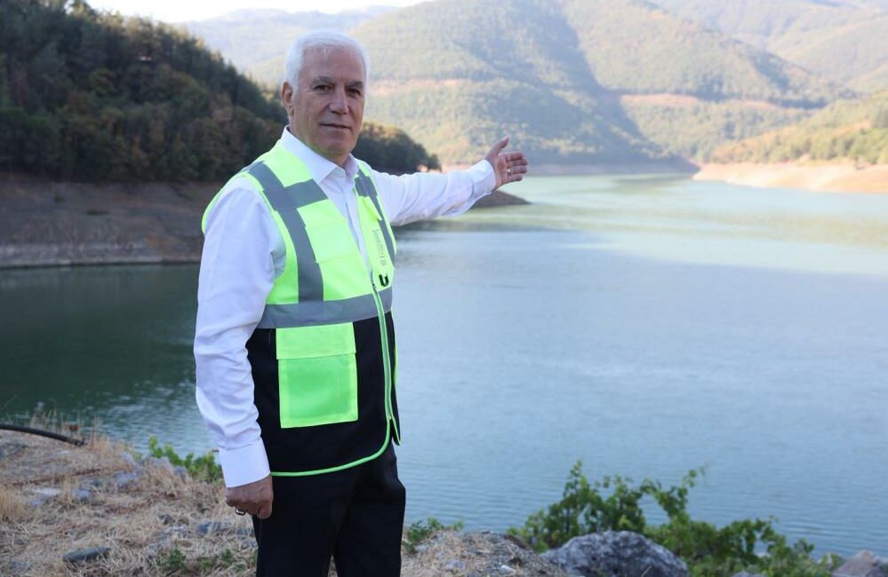 Nilüfer Barajı'nın tamamen kuruduğu, Doğancı Barajı'nın kritik seviyelere indiği Bursa'da