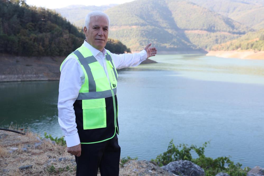 Nilüfer Barajı'nın tamamen kuruduğu, Doğancı Barajı'nın kritik seviyelere indiği Bursa'da