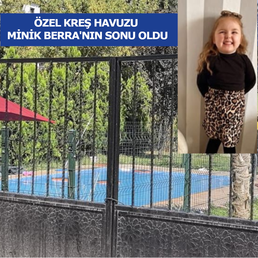 Bursa'nın İnegöl ilçesinde faaliyet gösteren bir özel kreşteki havuz etkinliğinde