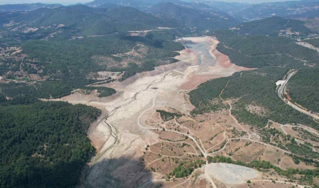 Barajlarda doluluk oranı: %5.08 Bursa’nın içme suyu ihtiyacını karşılayan barajlarda, doluluk oranı kritik seviyeye