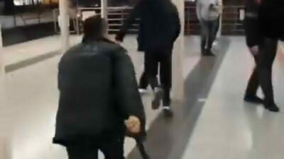 Bursa’da metro istasyonunda güvenlik görevlisi ile bir şüpheli arasında çıkan