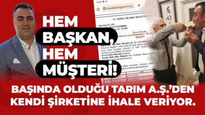 16 Ocak 2024’te kendi peyzaj şirketini kuran Bursa Büyükşehir Başkan